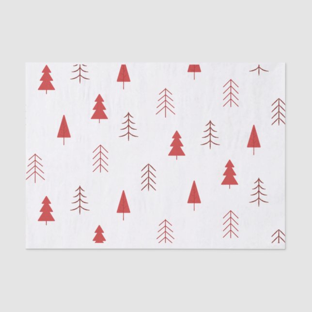 Papel De Seda Árvores de Natal Festivas (Frente )