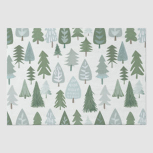 Papel De Seda Árvores de Natal Modernas