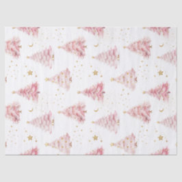 Papel De Seda Árvores de Natal Rosa
