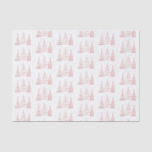 Papel De Seda Árvores de Natal rosa Douradas