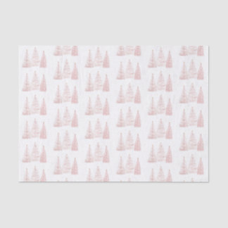 Papel De Seda Árvores de Natal rosa Douradas