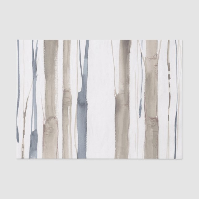 Papel De Seda Árvores de Tom Duo II (Frente )