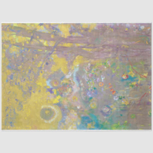 Papel De Seda Árvores em Fundo Amarelo, Redon