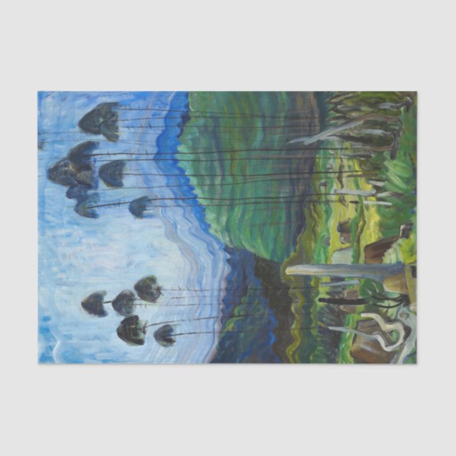 Papel De Seda Árvores no céu, 1939 por Emily Carr (Frente )