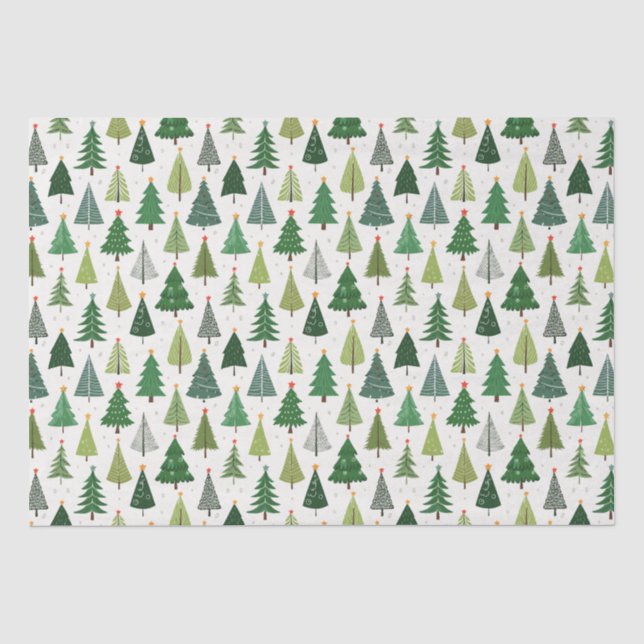 Papel De Seda Árvores Retroativas (Frente )