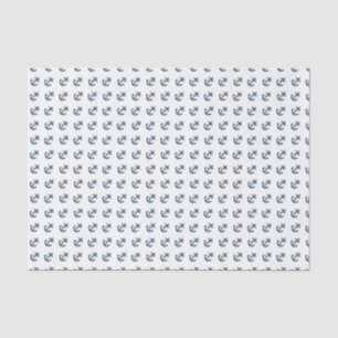 Papel De Seda As âncoras afastado náuticas personalizam
