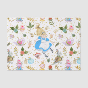 Papel De Seda As Aventuras de Alice Whimsical no Artesanato das