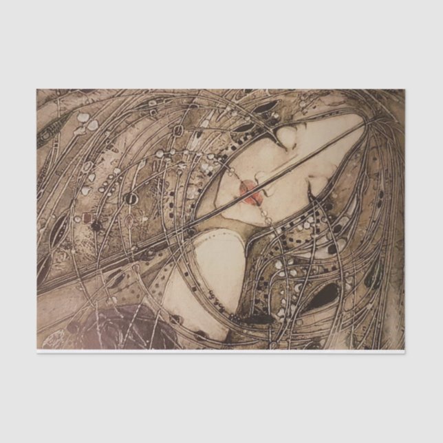 Papel De Seda As sete princesas de Margaret Macdonald (Frente )