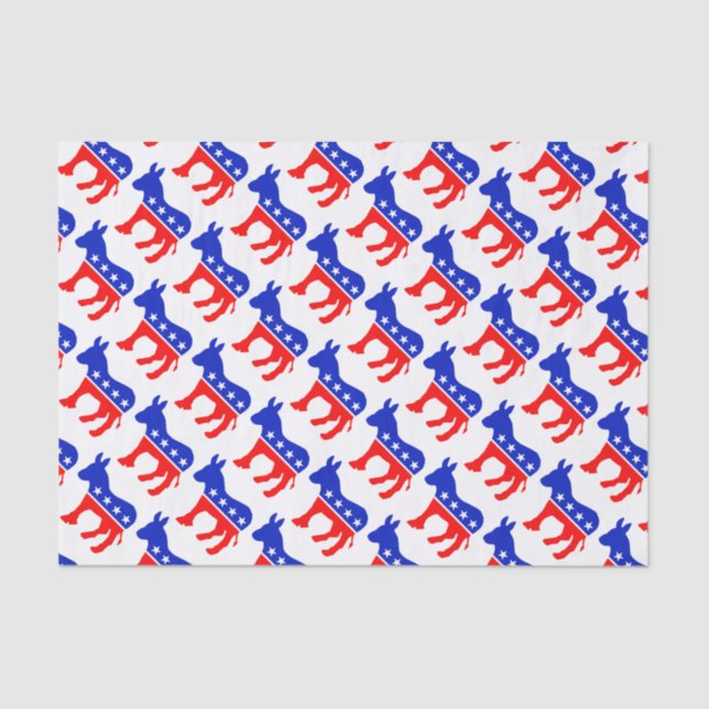 Papel De Seda Asno de Democrata (Frente )