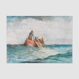 Papel De Seda Assalto Nas Redes (1887) Por Winslow Homer
