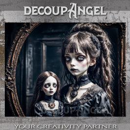 Papel De Seda Assombrando Reflexão da Innocência - Decoupage -