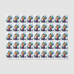 Papel De Seda Assustador Assombrado das Halloween Spooky