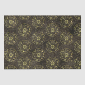 Papel De Seda Astrologia Vintage Zodiac e Cobweb Magical