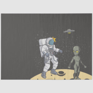 Papel De Seda Astronauta e alienígena