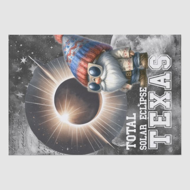 Papel De Seda Astronomia Celestial do Eclipse Solar (Frente )