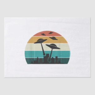 Papel De Seda Ataque OVNI Retroativo Sunset - Legal Molho Voador