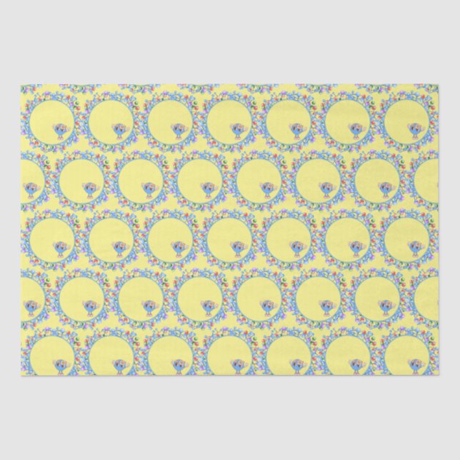 Papel De Seda Átomos Moléculas Partículas Padrões de Paz Atom (Frente )