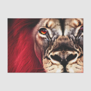 Papel De Seda Atordoamento da feroz Wilderness - Leão Masculino