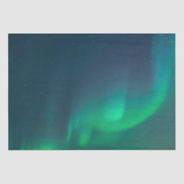 Papel De Seda Aurora Borealis Norte Luzes do Alasca Sky (Frente )