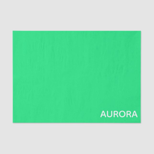 Papel De Seda Aurora green color name (Frente )