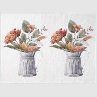 Papel De Seda Autumn Animal and Floral Series Design 8
