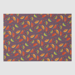 Papel De Seda Autumn Deixa Loucos Castanha Padrão Elegante Queda