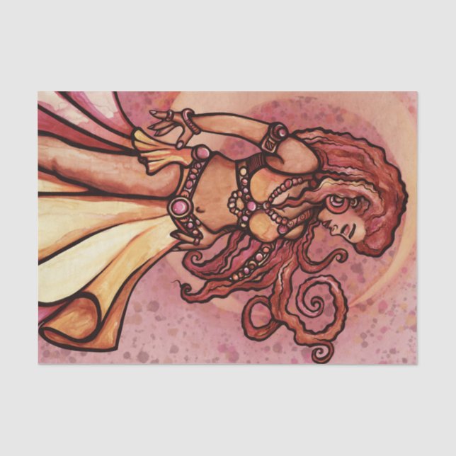 Papel De Seda Autumn Moon Belly Dancer Goddese (Frente )