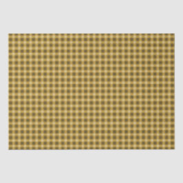 Papel De Seda Autumn Ouro Brown Gingham
