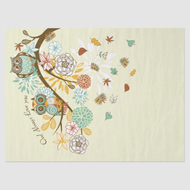 Papel De Seda Autumn Owl (Frente )