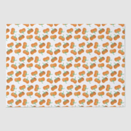 Papel De Seda Autumn Pumpkins Patterno Fall Harvest Orange