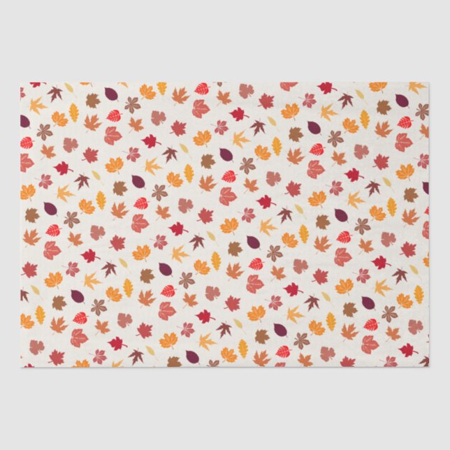 Papel De Seda Autumn Vibes Cai Folhas (Frente )