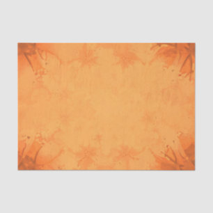 Papel De Seda Autumn Victorian Brown Orange Pattern