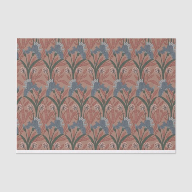 Papel De Seda Autumn William Morris Style Pattern (Frente )