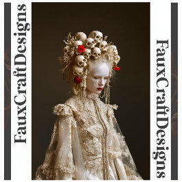 Papel De Seda Avant-Garde, Mulher Barroca Gótica Desnupage Rig 1