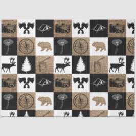 Papel De Seda Aventura Rustic Camping Outdoor
