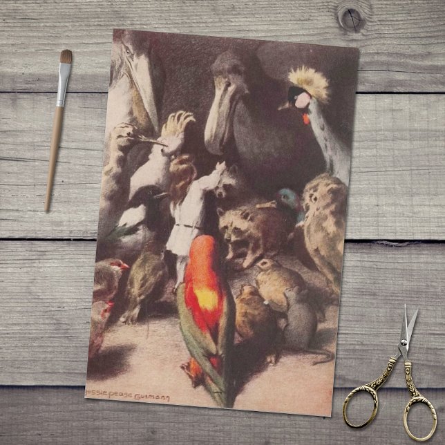 Papel De Seda Aventuras de Alice no Thimble Elegante da Terra Ma (Criador carregado)