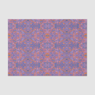 Papel De Seda Aves árabes Bohemian Boho Blue Orange