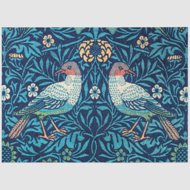 Papel De Seda Aves, William Morris (Frente )