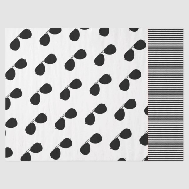 Papel De Seda Aviador - Piloto de Padrões de Óculos Solares Voan (Frente )