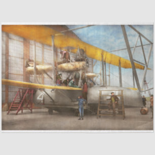 Papel De Seda Avião - Se preparando para um longo voo 1919