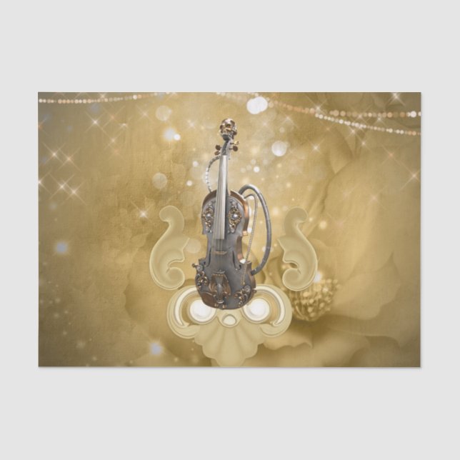 Papel De Seda Awesome steampunk violin (Frente )