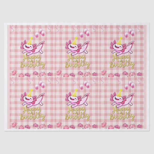 Papel De Seda Axolotl (Frente )