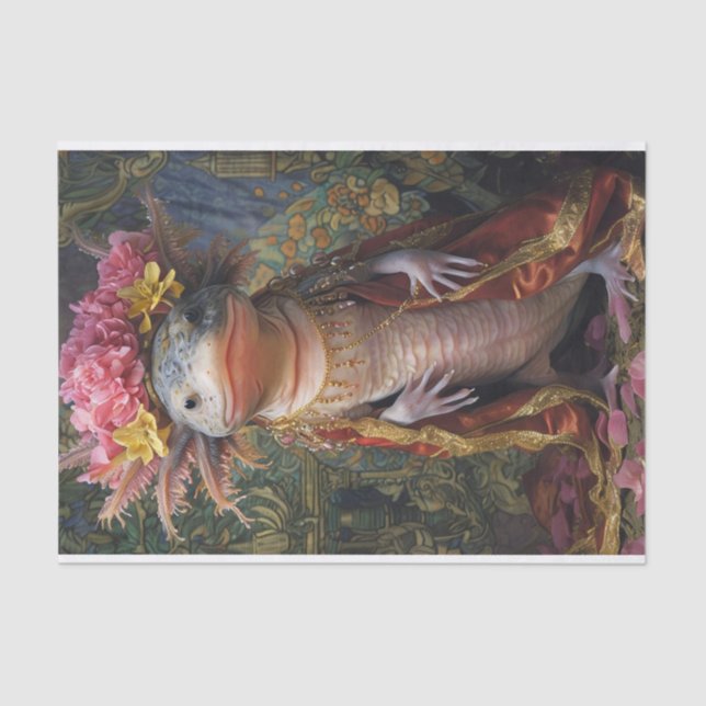 Papel De Seda Axolotl Blooming (Frente )