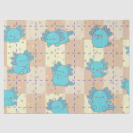 Papel De Seda Axolotl cômodo e adorável