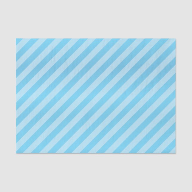 Papel De Seda Azuis bebés bonito e listras diagonais (Frente )