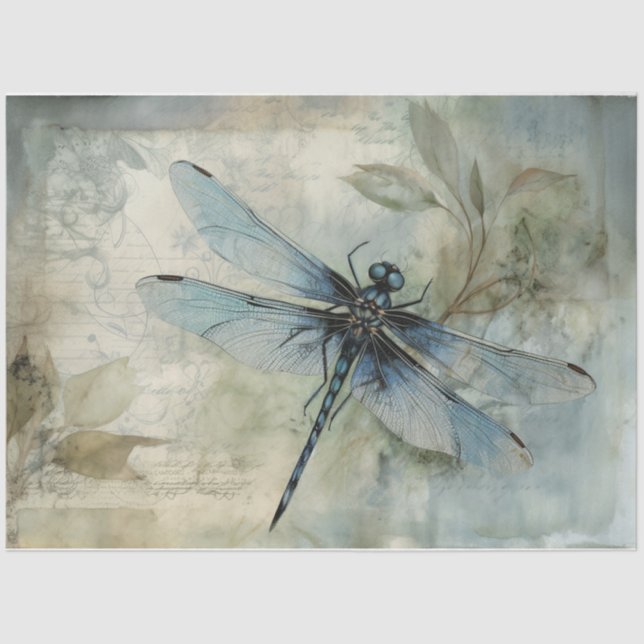 Papel De Seda Azul 12 (Frente )