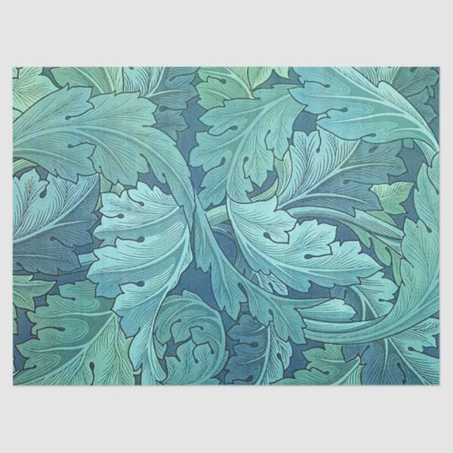 Papel De Seda Azul-acanthus (Frente )