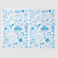 Azul Alice no País das Maravilhas
