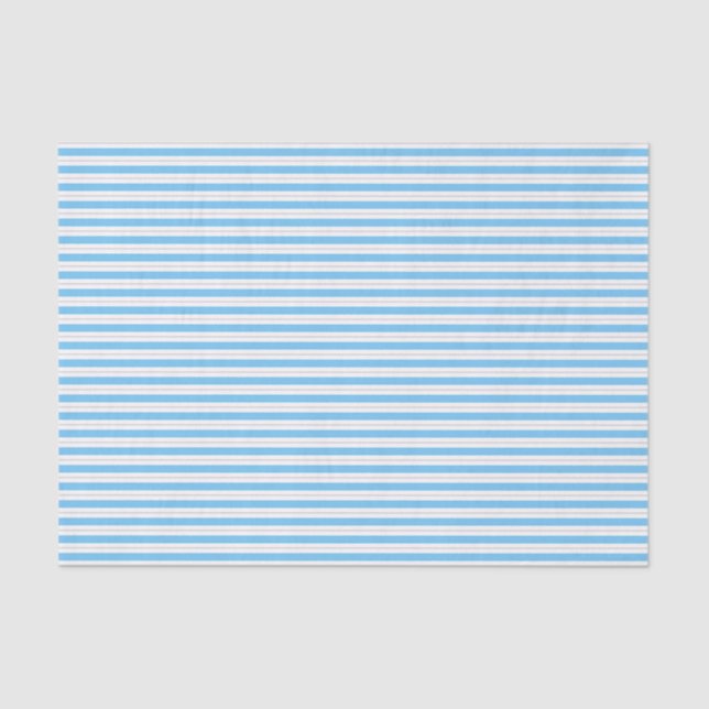 Papel De Seda Azul-aqua e papel-tecidos riscado com Cinza (Frente )