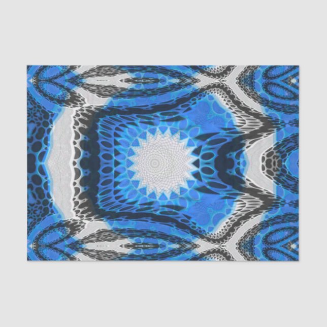 Papel De Seda Azul atômico (Frente )